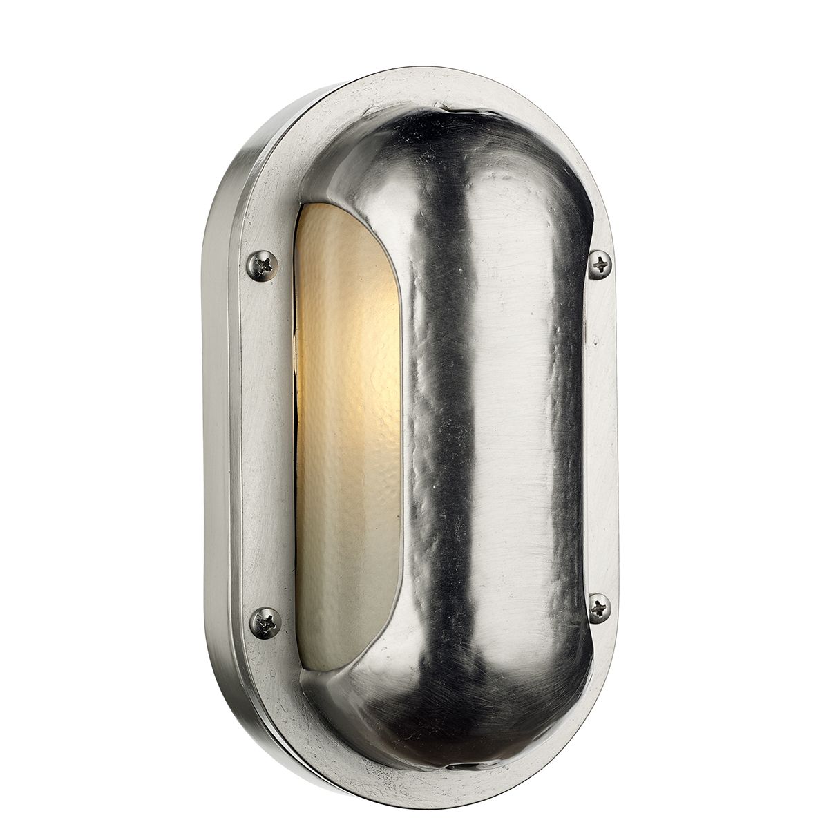 Naval Oval Wall Light Nickel