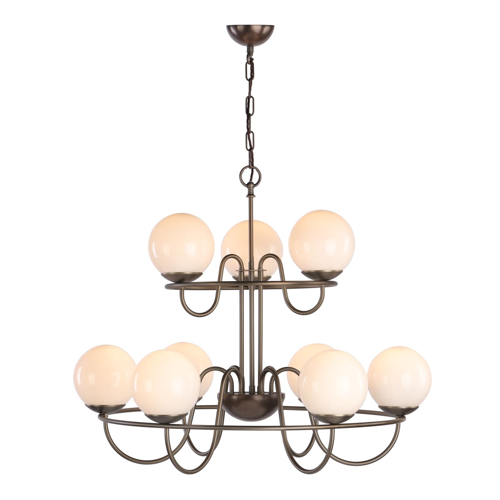 Nebula 9/21Lt Pendant Antique Brass