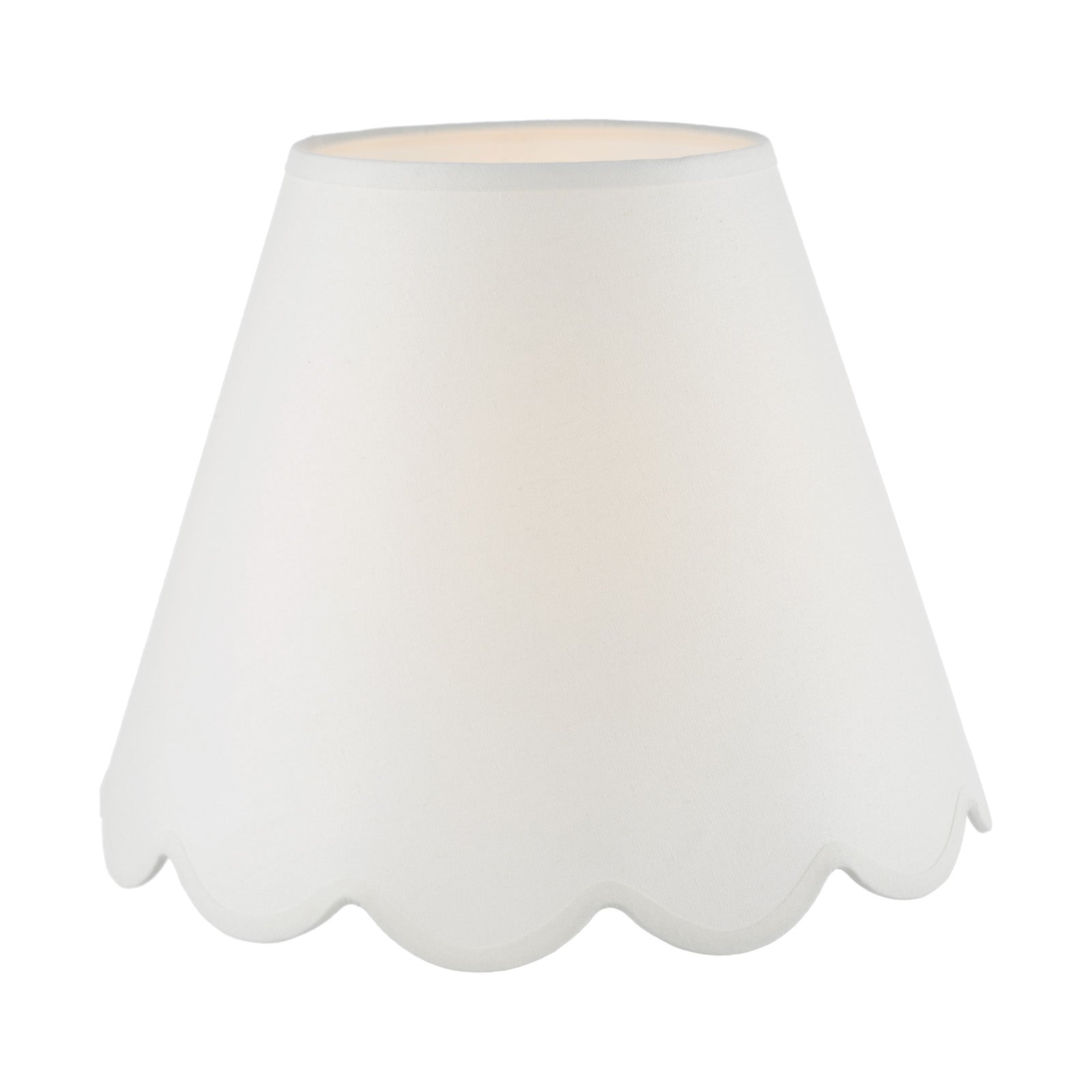 Cotton Tapered drum Shade- White & Blue Mix