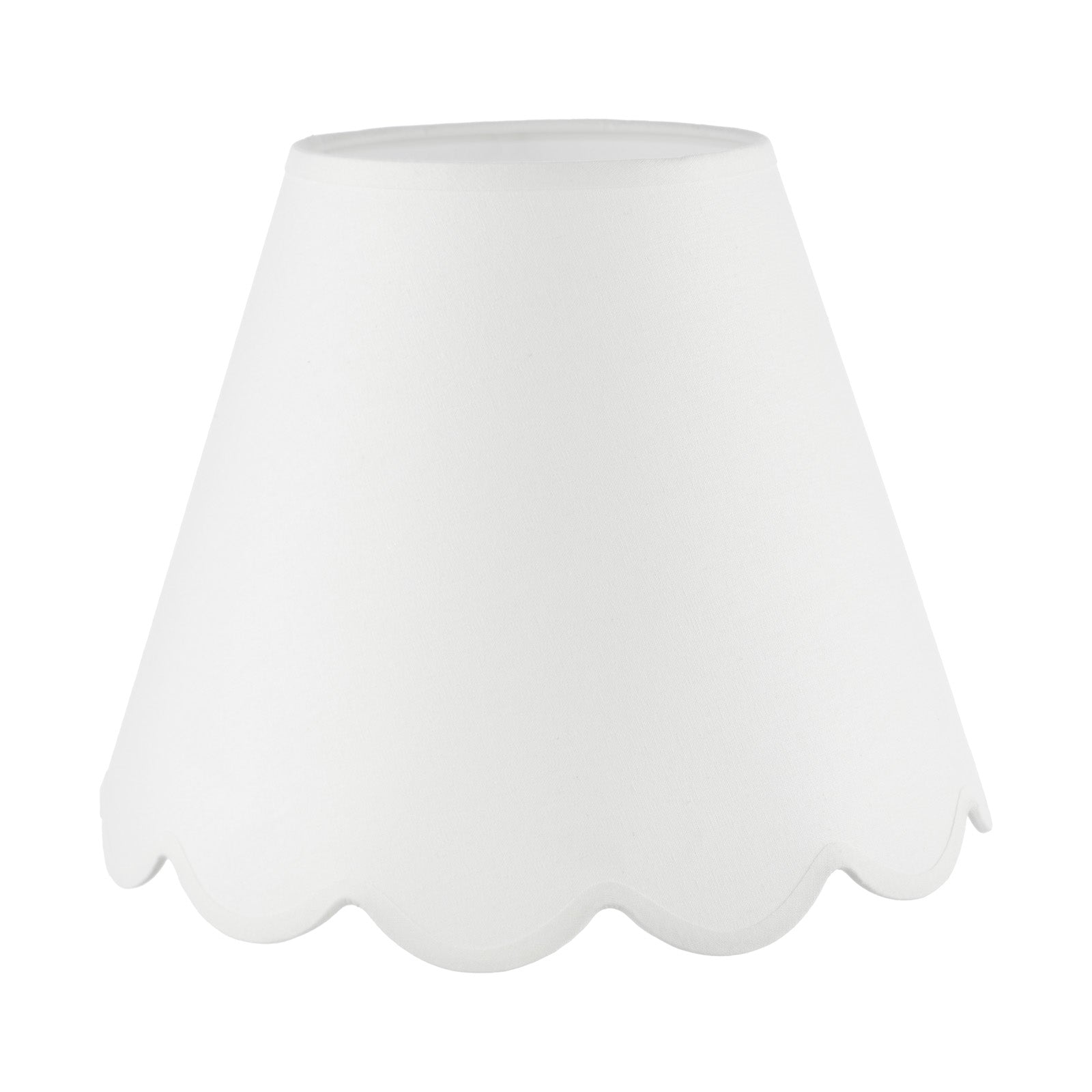 Cotton Tapered drum Shade- White & Blue Mix