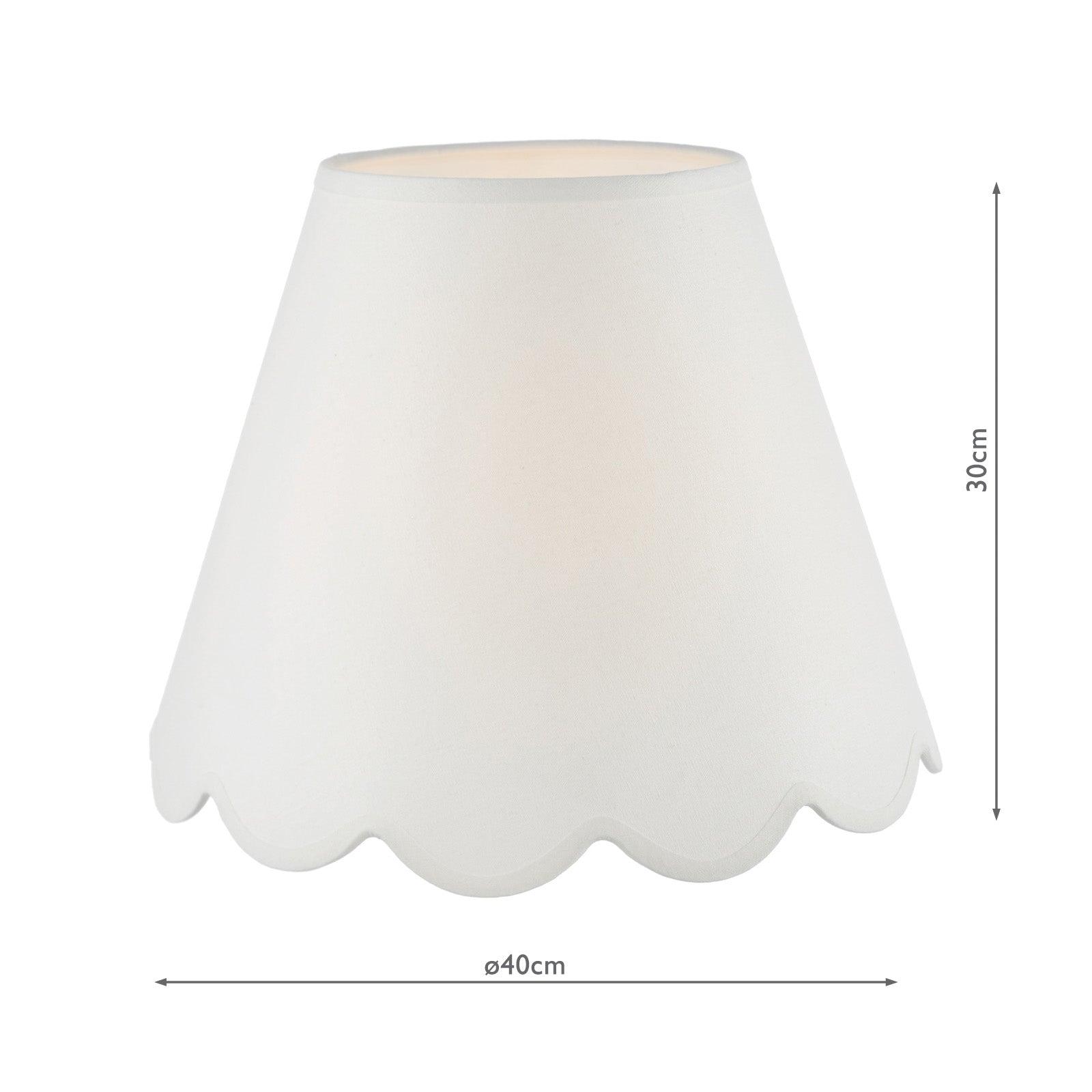 Cotton Tapered drum Shade- White & Blue Mix