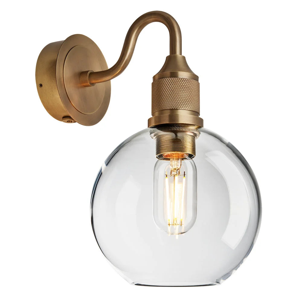 Noho Glass Wall Light- Clear/ Mocha Glass Finishes