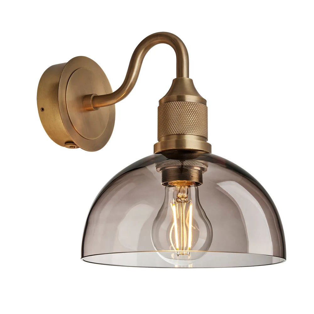 Noho Glass Wall Light- Clear/ Mocha Glass Finishes