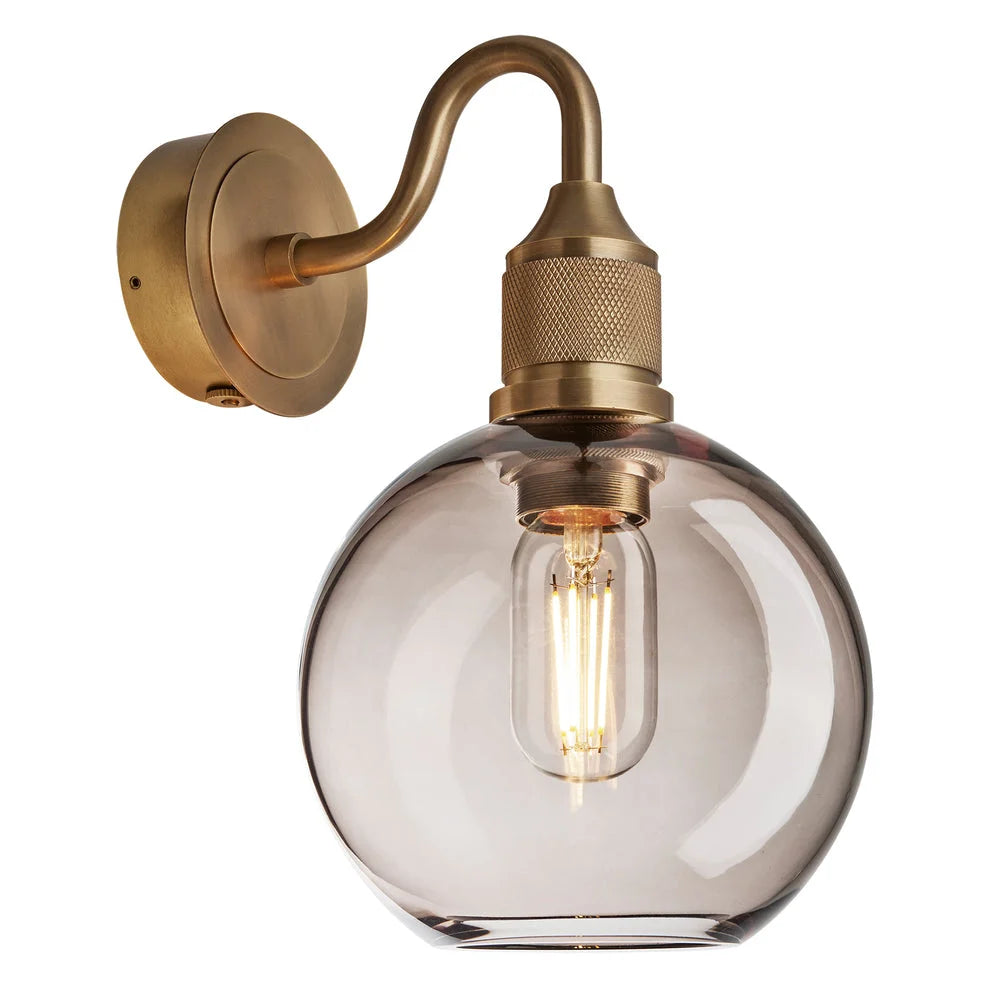 Noho Glass Wall Light- Clear/ Mocha Glass Finishes