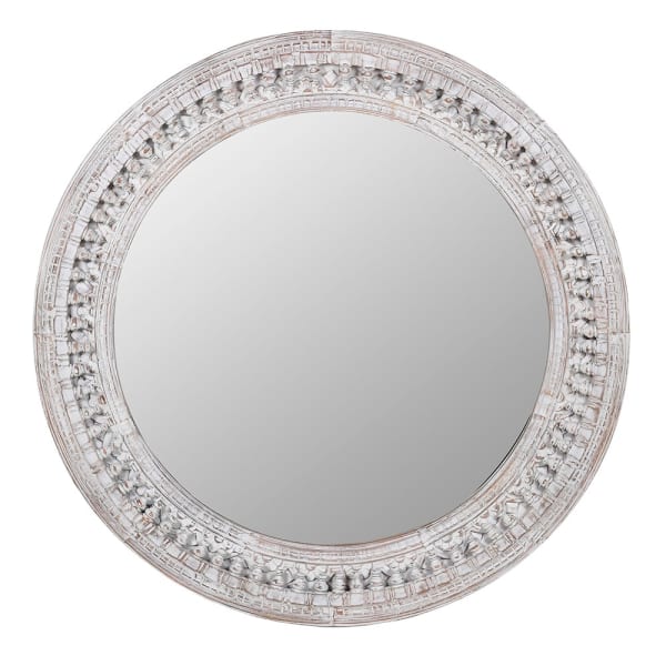 Large Round Kashmir Mirror