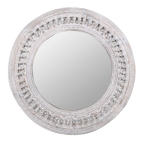 Small Round Kashmir Mirror