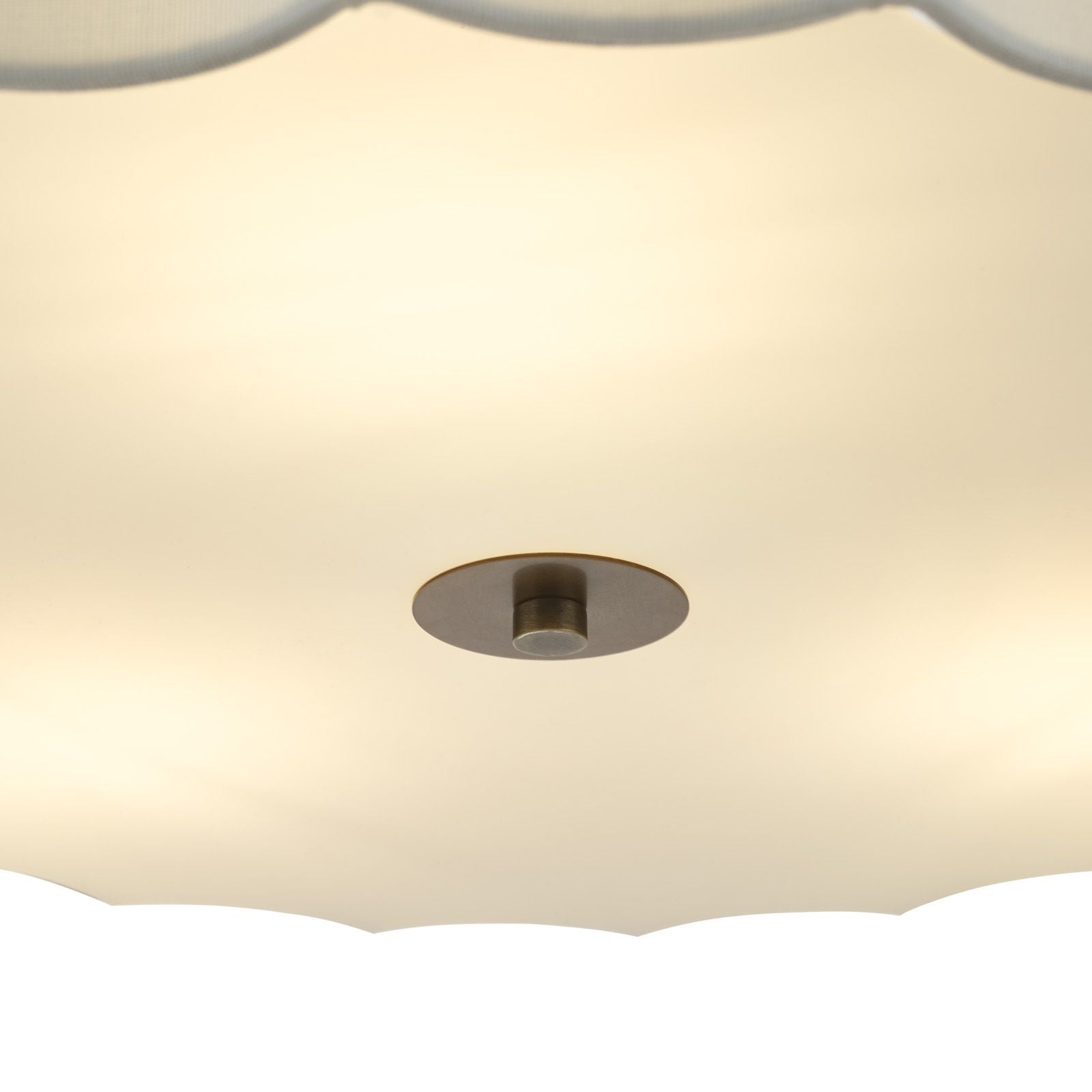 Noura 3 Light Pendant- Ivory and Antique Bronze