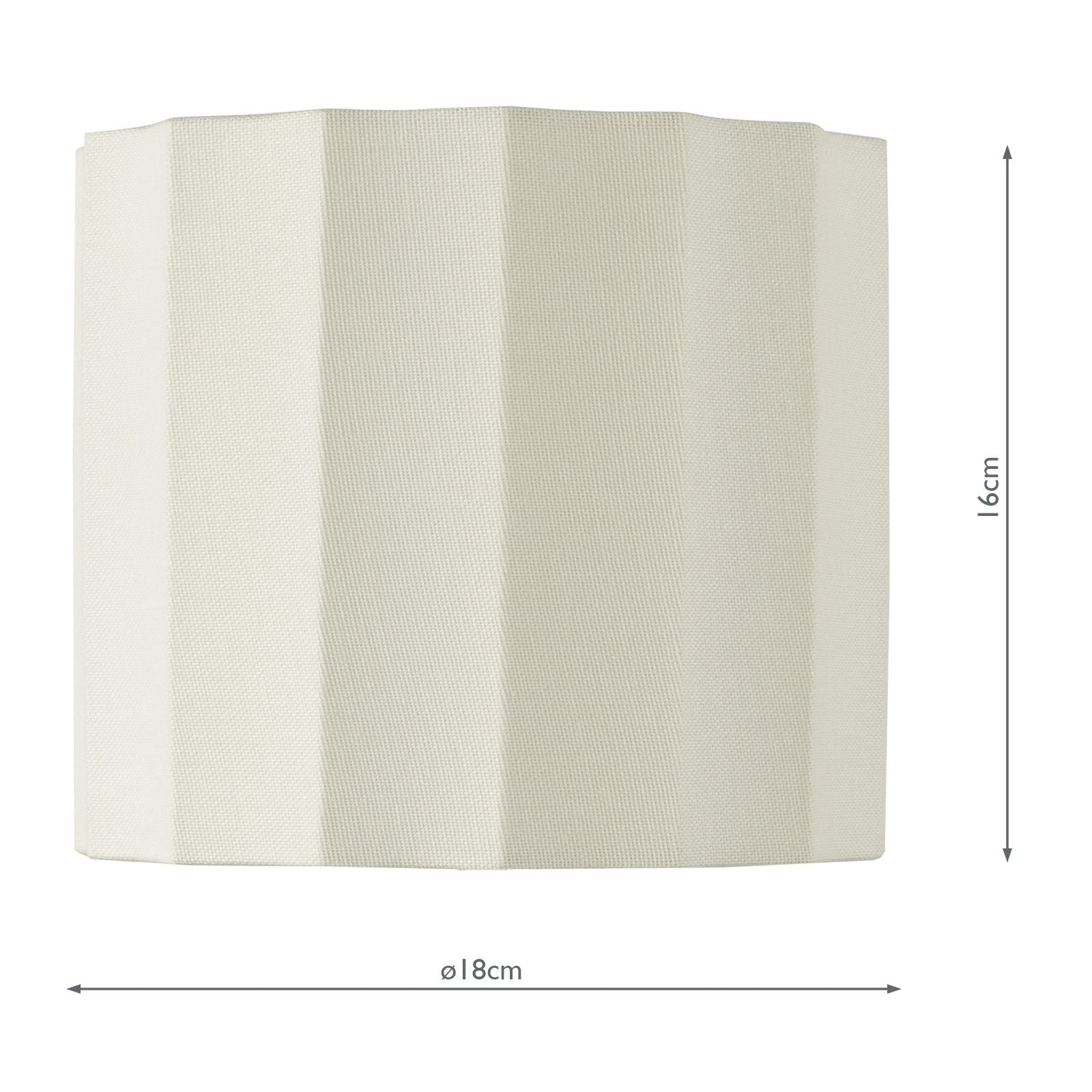 Noura 18cm Ivory Linen Drum Shade