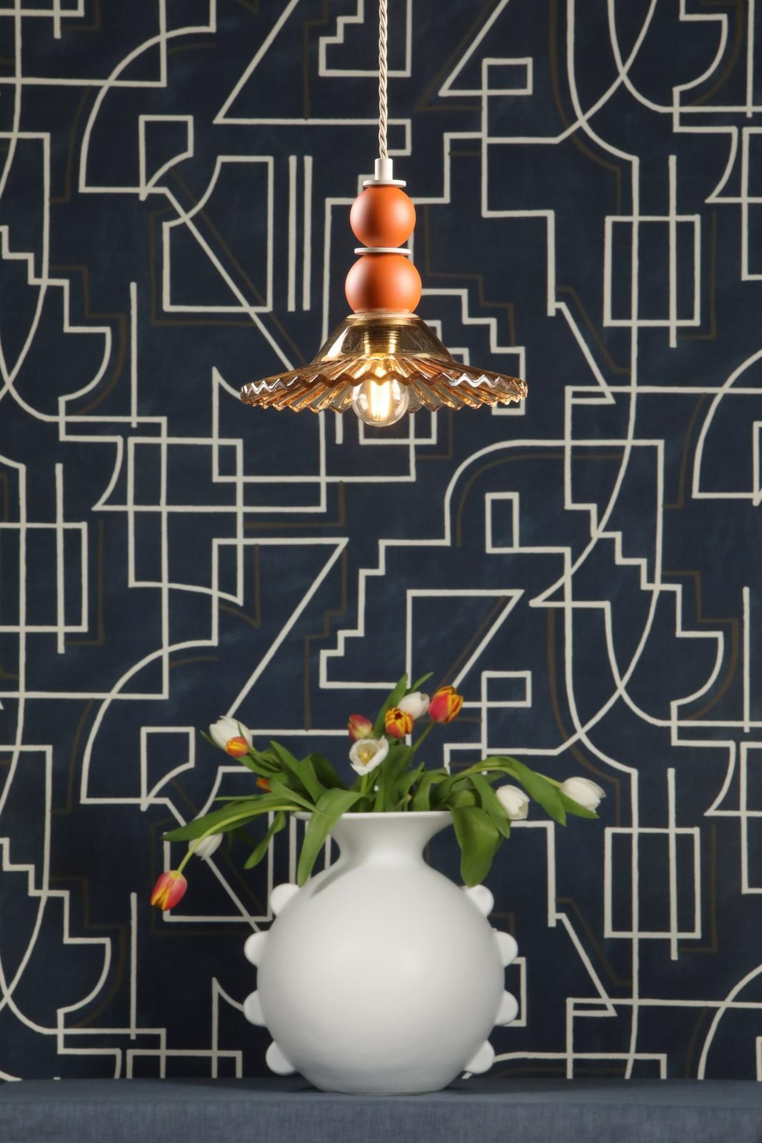 Nueva Pendant Light-  Various Glass Finishes
