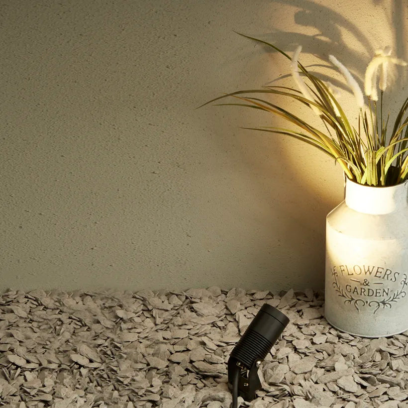 Farringdon IP67 Outdoor Spike Spotlight - Black