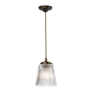 Odell Small/Large Single Pendant -  Antique Brass Finish