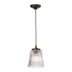 Odell Small/Large Single Pendant -  Antique Brass Finish