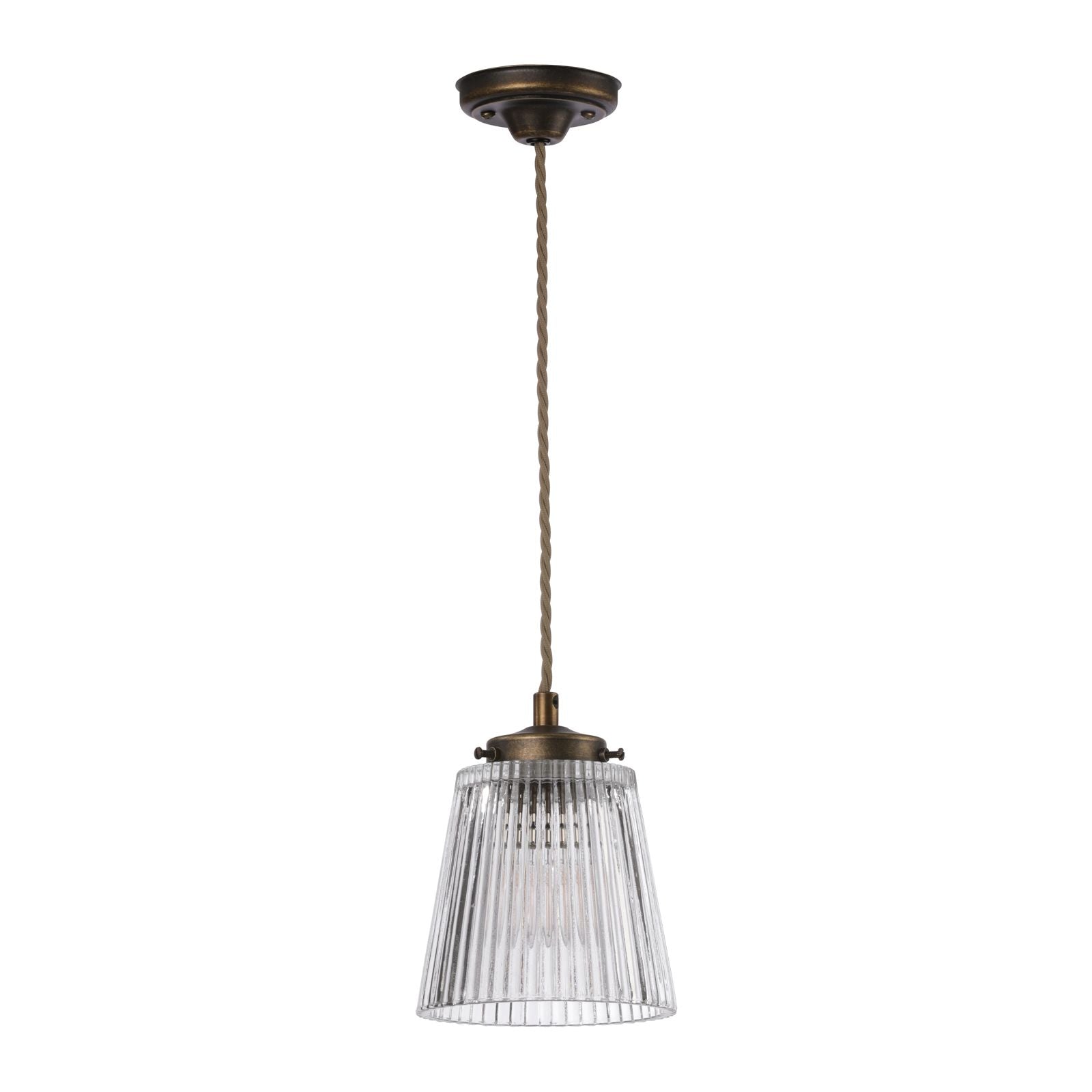 Odell Small/Large Single Pendant -  Antique Brass Finish