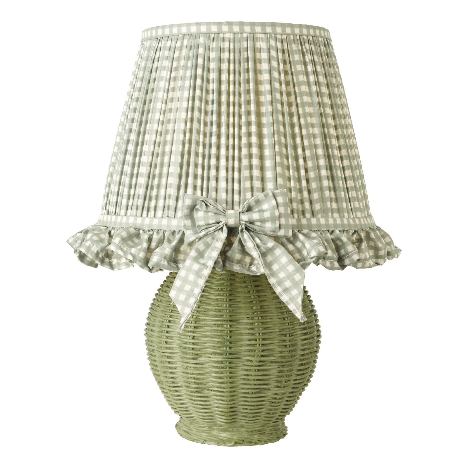 Omer Table Lamp- Matt Green/ Matt Taupe  Antique Brass With Shade
