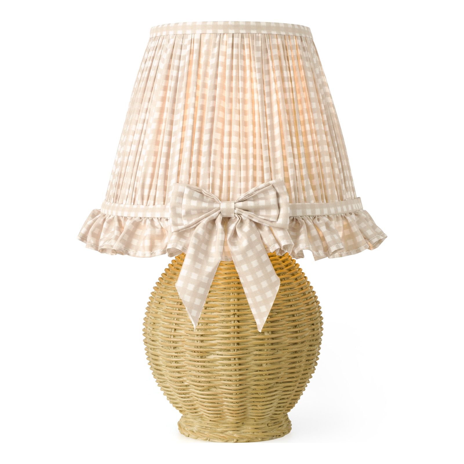 Omer Table Lamp- Matt Green/ Matt Taupe  Antique Brass With Shade