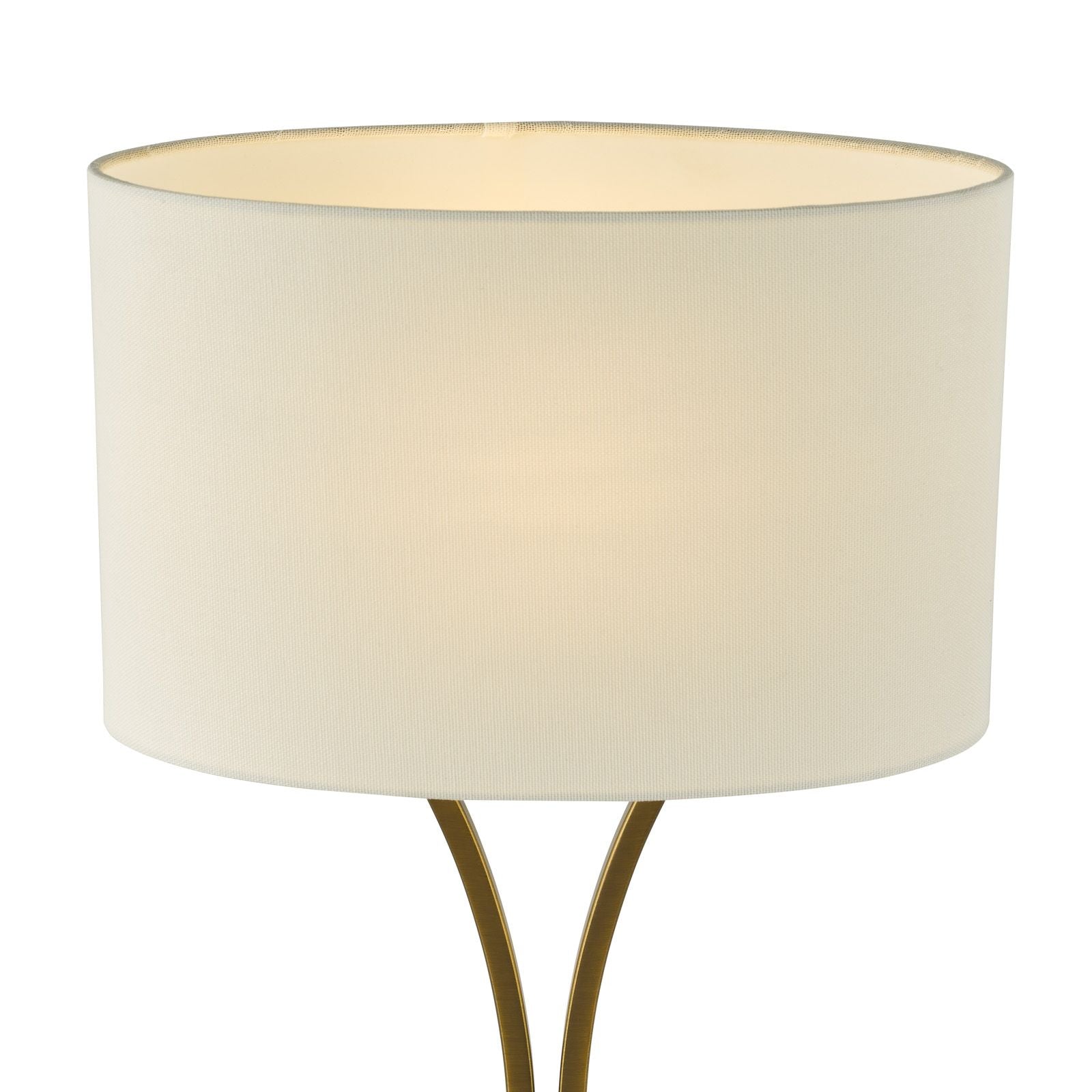Oporto Wavy Table Lamp- Antique Brass, Polished Chrome,  Matt Black & Aged Brass With Shade Finishes