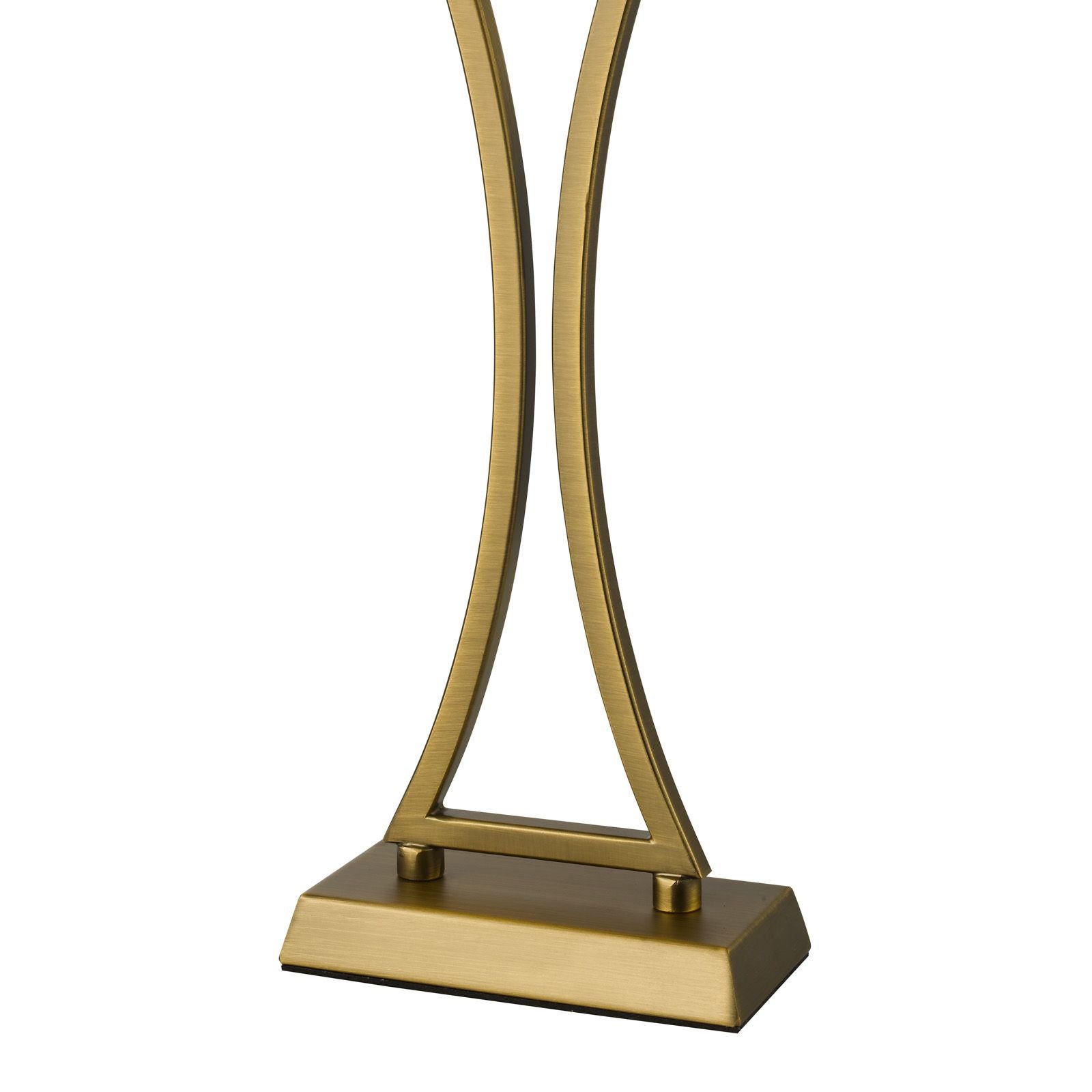 Oporto Wavy Table Lamp- Antique Brass, Polished Chrome,  Matt Black & Aged Brass With Shade Finishes