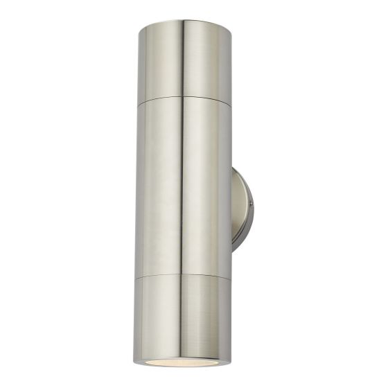 Ortega 2 Light Outdoor Wall Light Natural Brass IP65