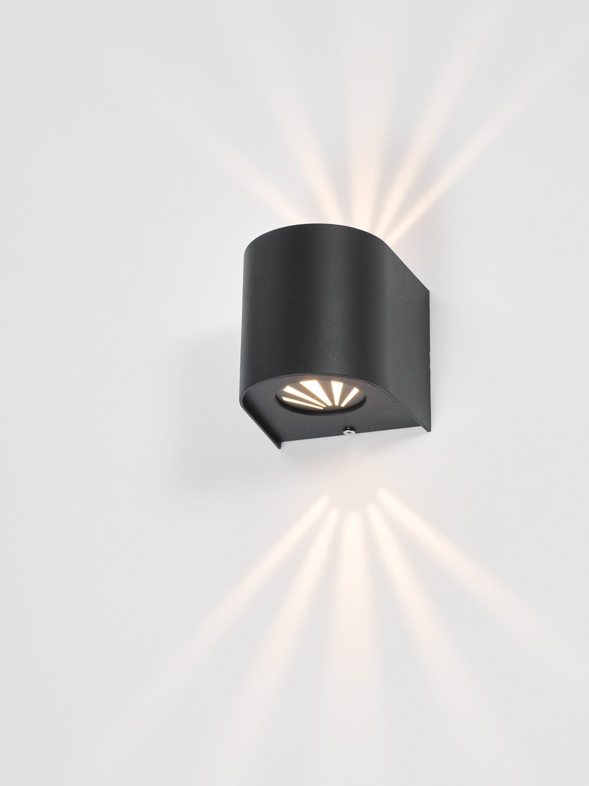 Orville 2 Light LED IP44 Outdoor Wall Light-  Matt Black