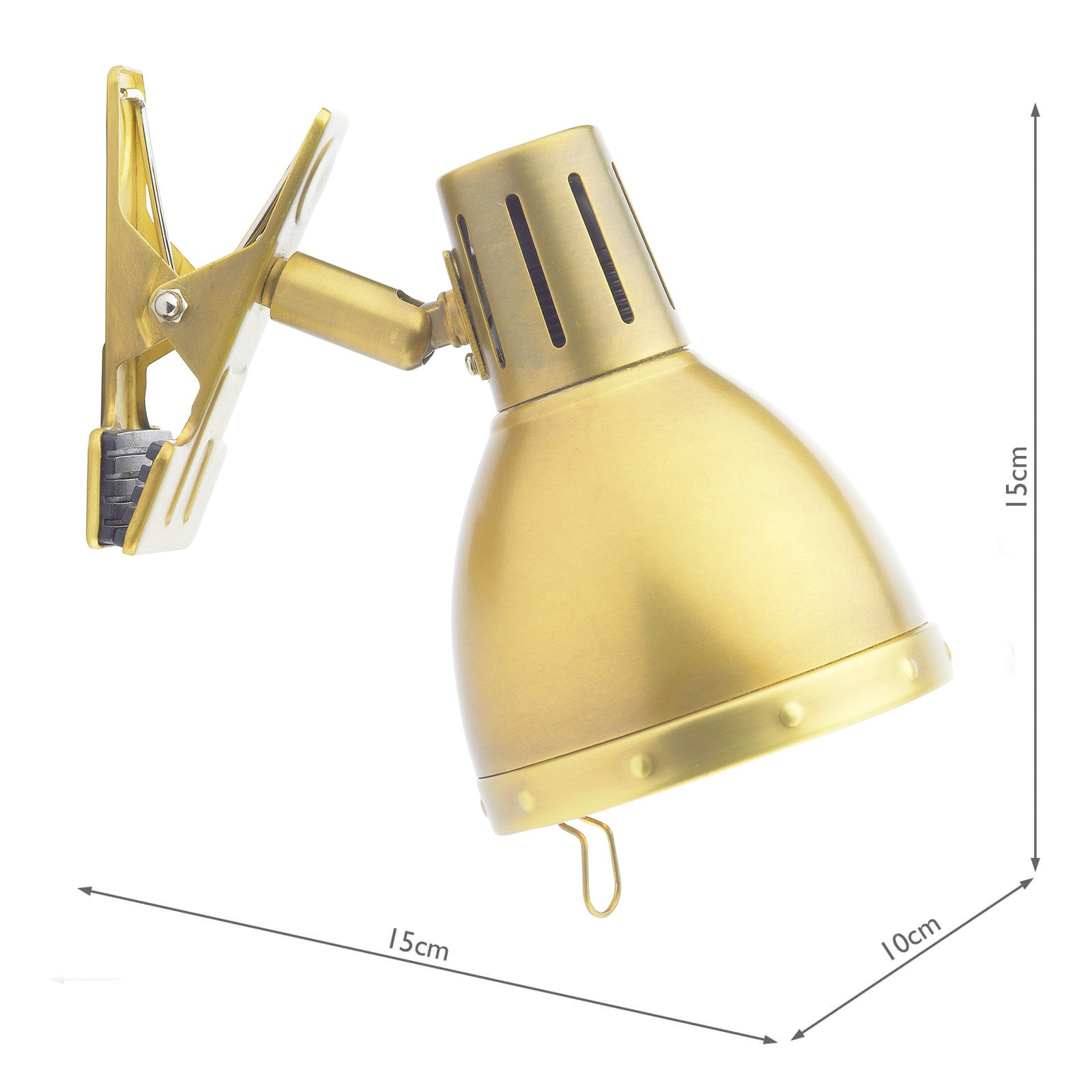 Osaka Clip On Spotlight - Antique Brass