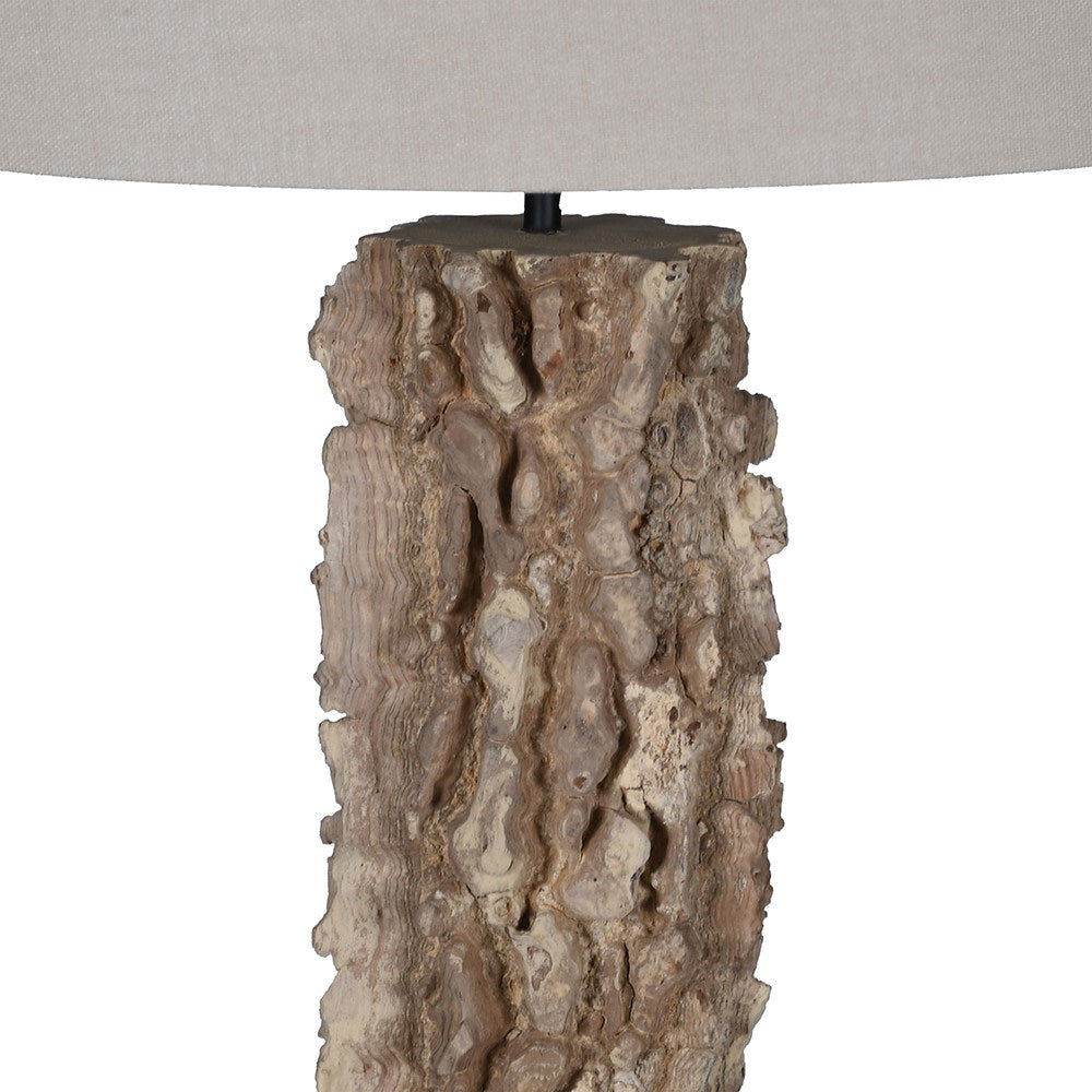 Prism Polaris Floor Lamp with Linen Shade E27