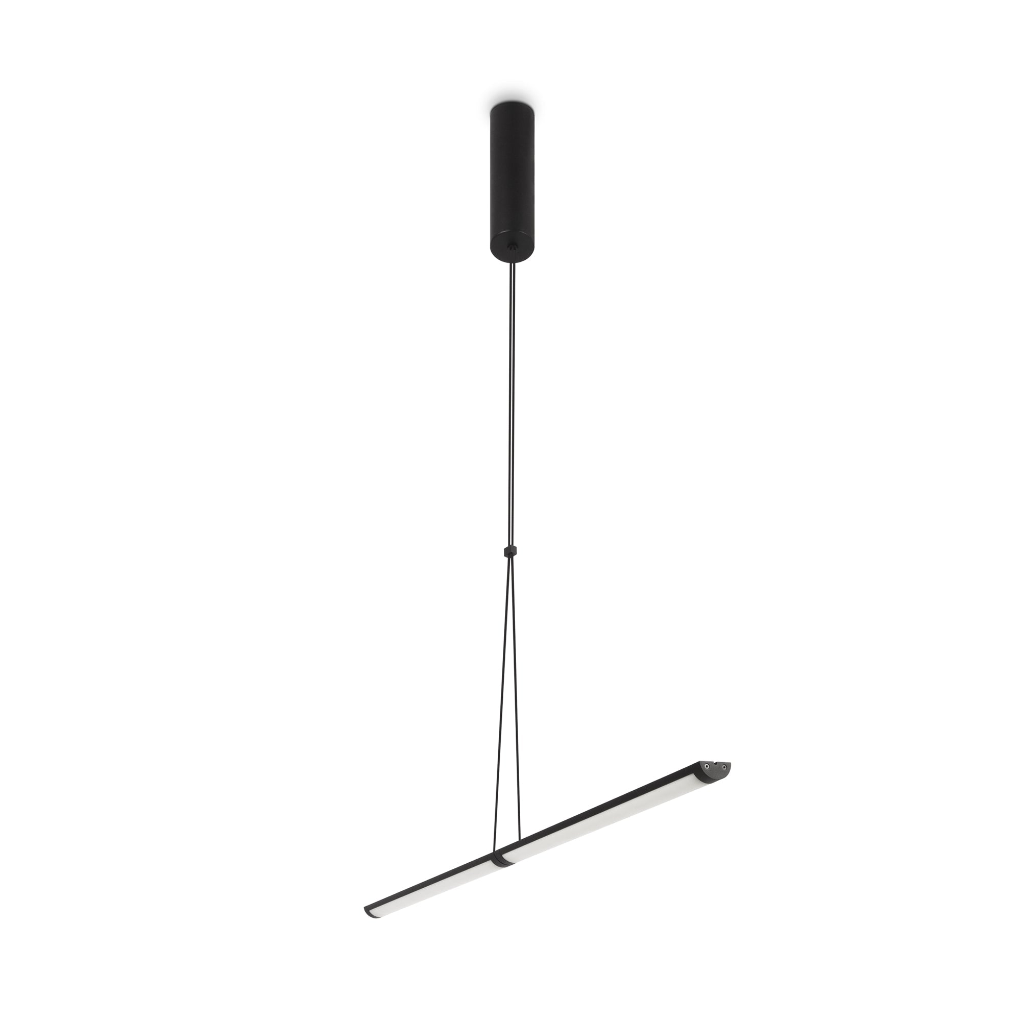 Supersymmetry LED Hanging Ceiling Light - Matte Black/White Finish