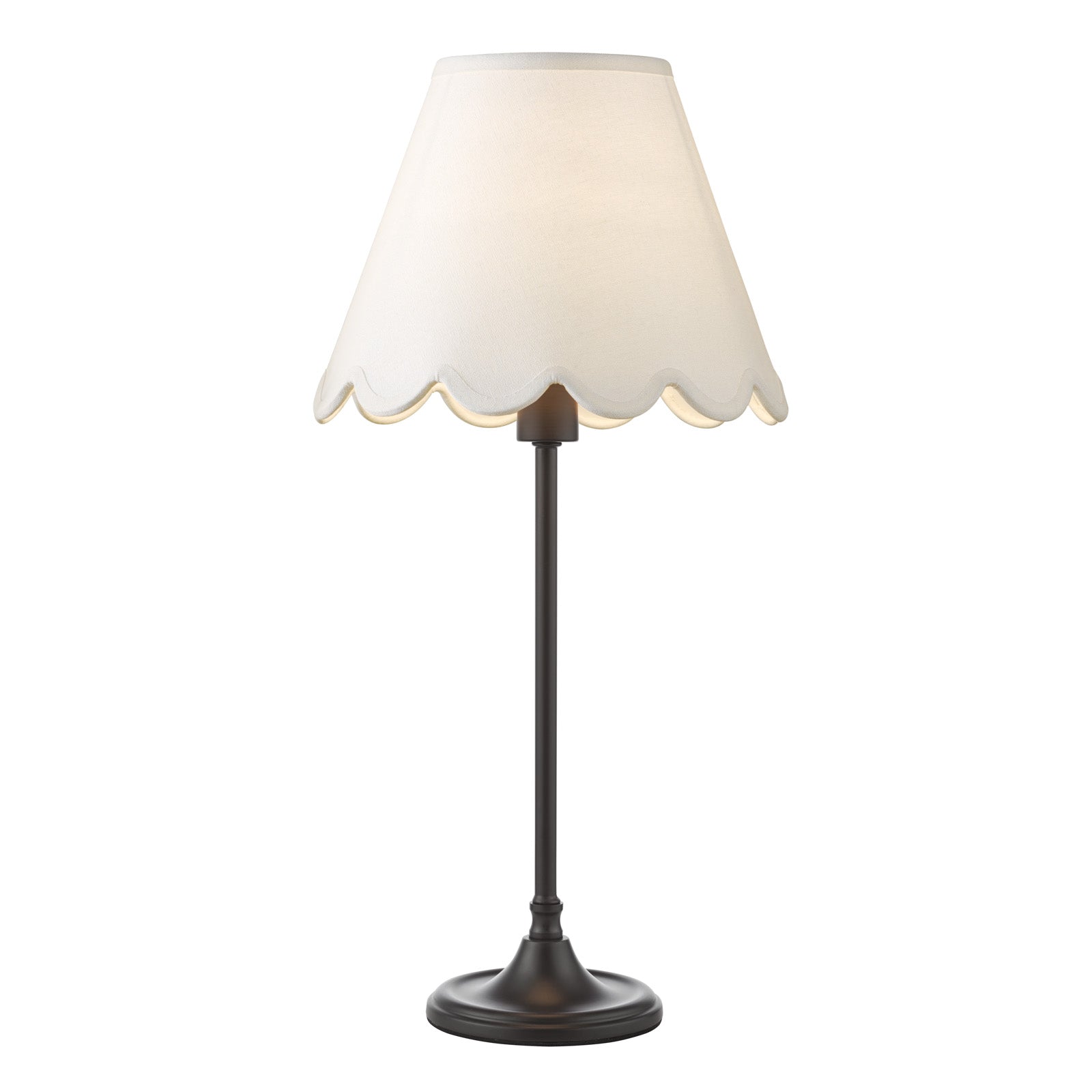 Padme Table Lamp Matt Black & White With Shades E14