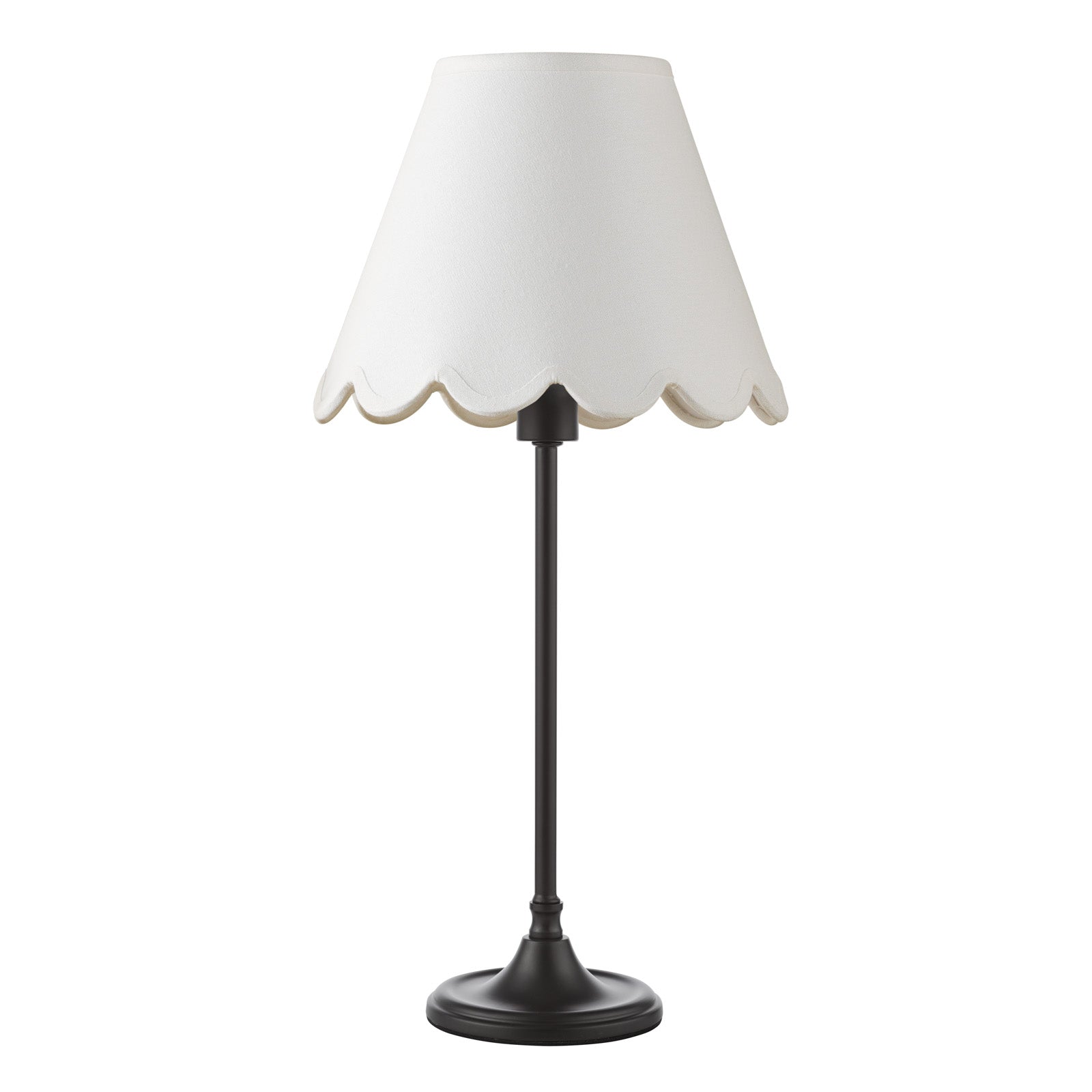Padme Table Lamp Matt Black & White With Shades E14