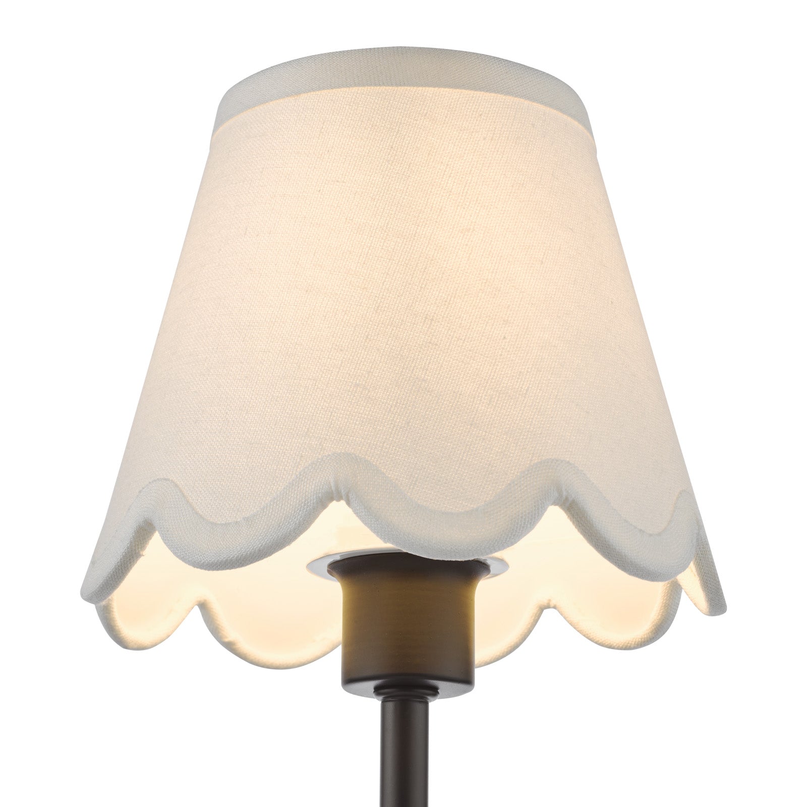 Padme Table Lamp Matt Black & White With Shades E14