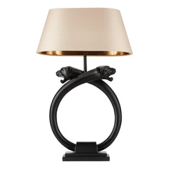 Panther Table Lamp Black Base Only E27