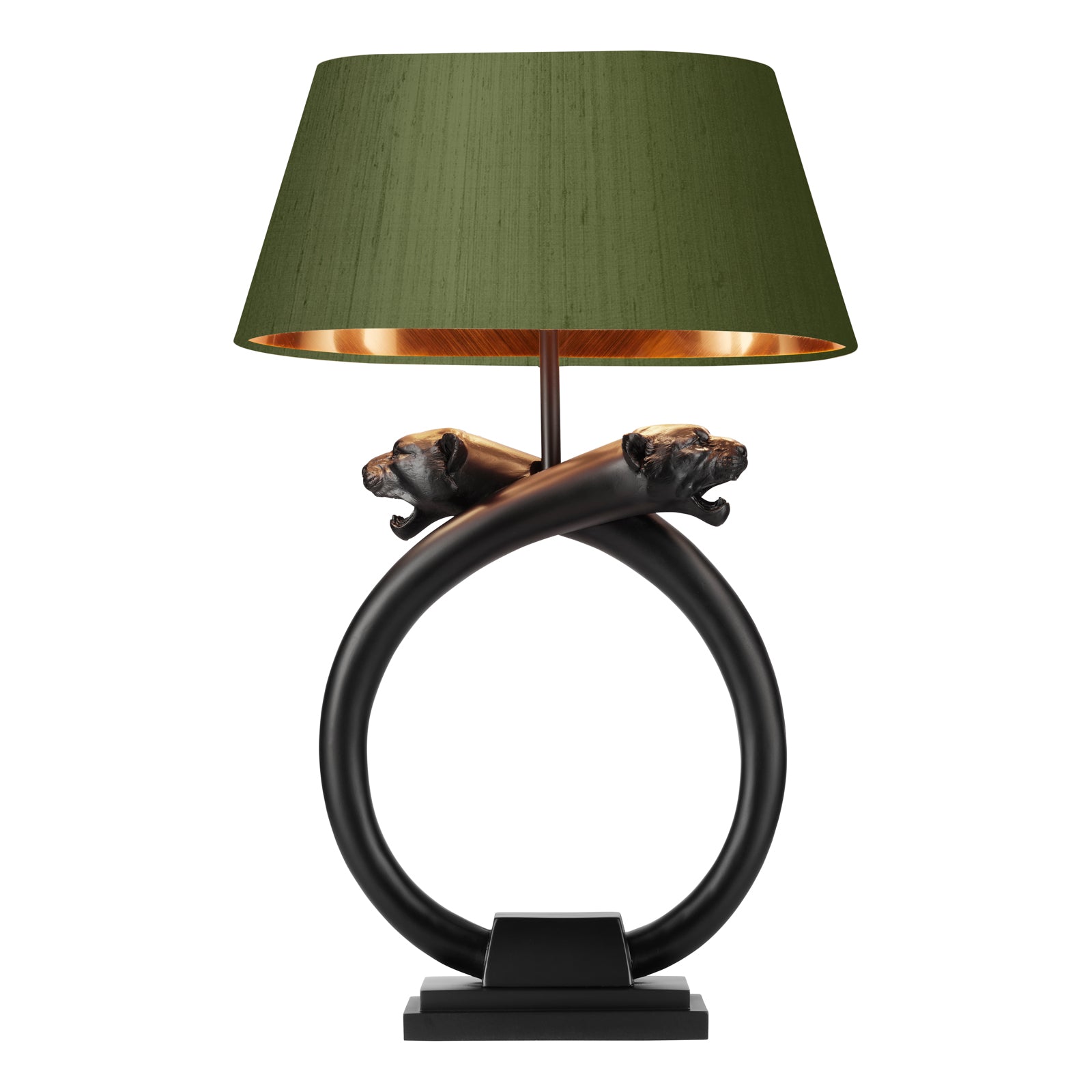 Panther Table Lamp Black Base Only E27