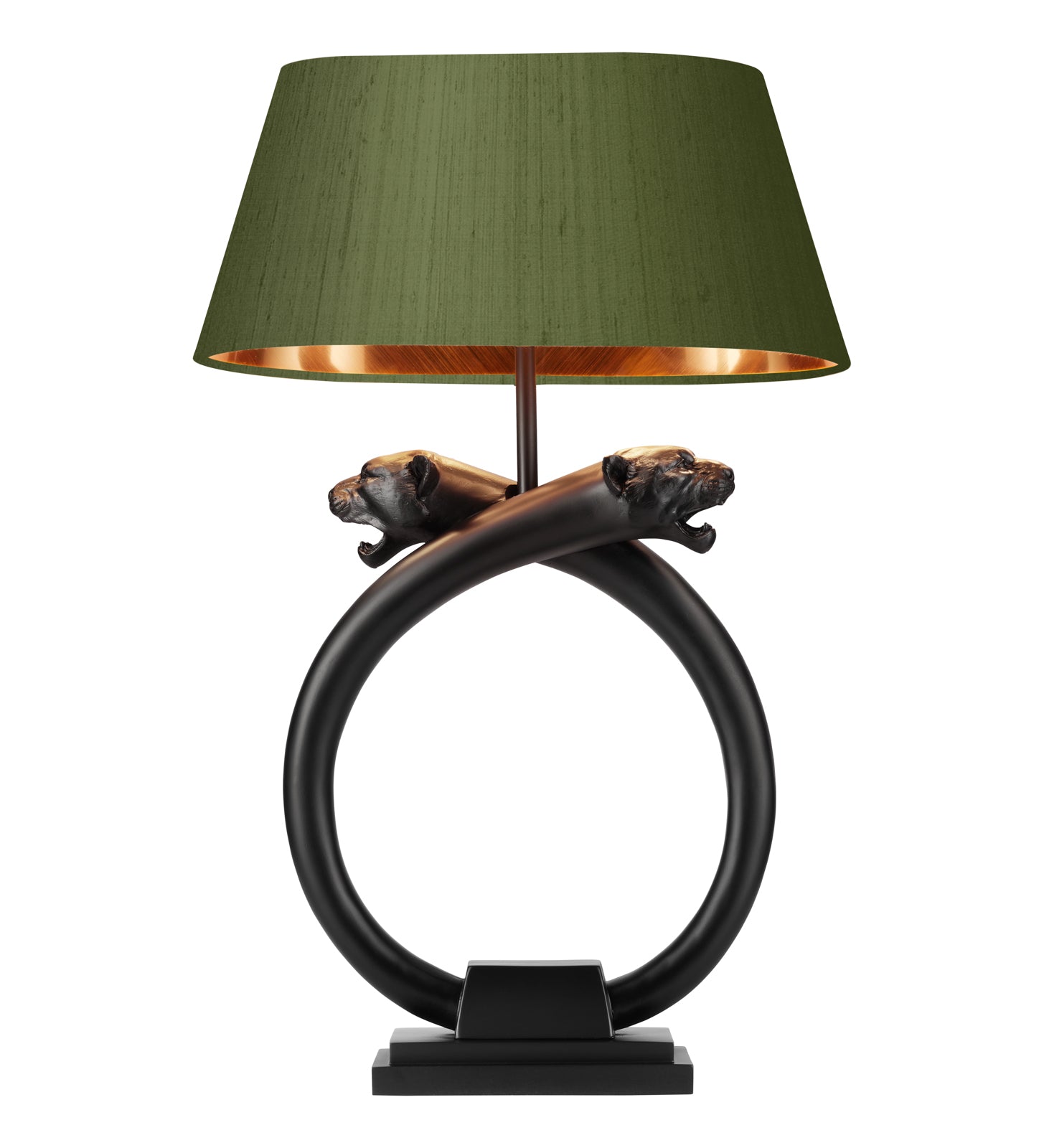 Panther Table Lamp Black Base Only E27