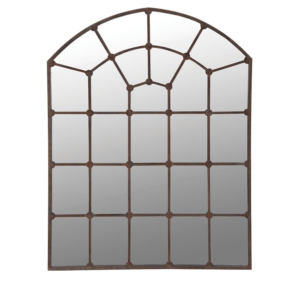 Arch Windowpane Mirror