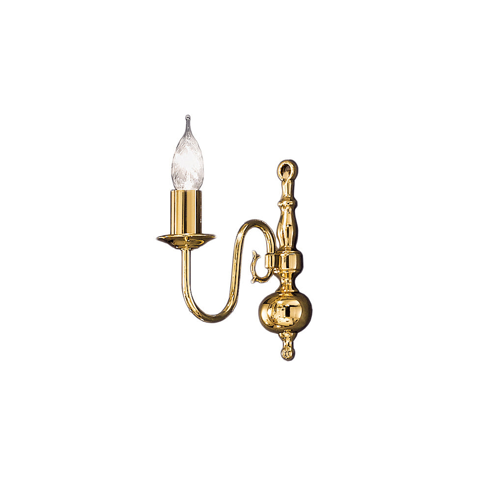 Delphine 1/2Lt Wall Bracket - Polished Brass Finish