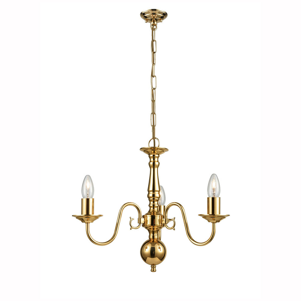 Delphine 3/5/8/12Lt Chandelier Ceiling Light - Polished Brass Finish