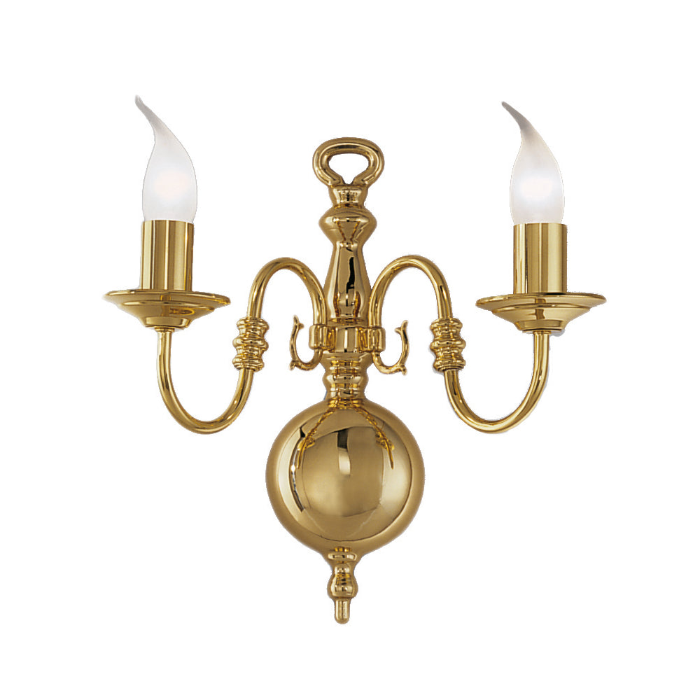Delphine 1/2Lt Wall Bracket - Polished Brass Finish