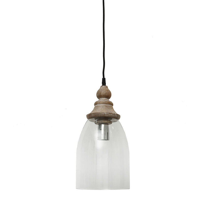 Saxen Wood & Glass Pendant