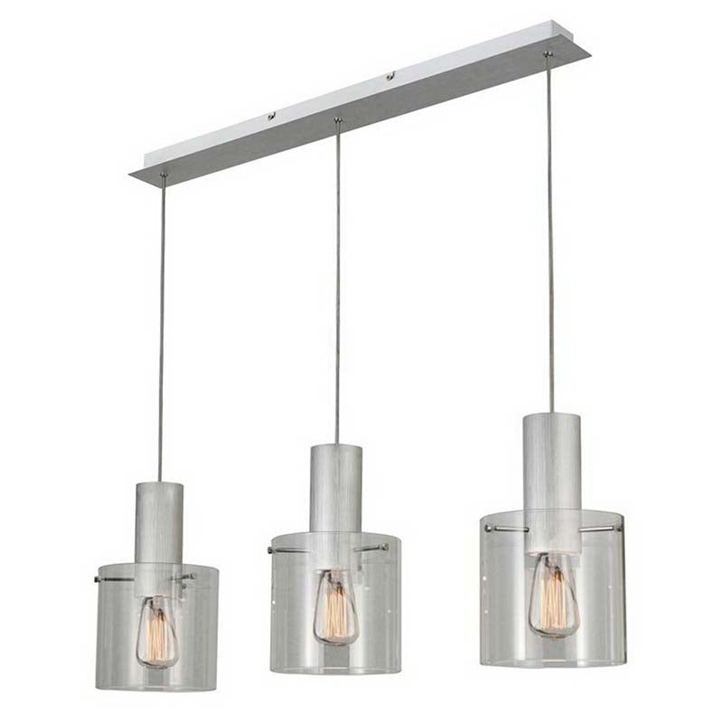 Fade 3Lt Linear Pendant - Various Colours