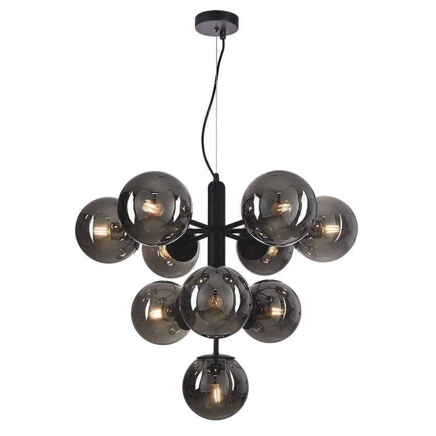 Planet 4/10Lt Centre Ceiling Light - Smoked Glass