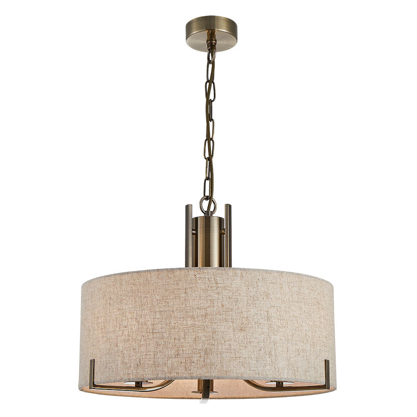 Peillon 3/5Lt Pendant C/W Shade E14 In Various Finishes