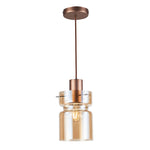 Camden Single Pendant Light- Silver/ Grey/ Copper Finishes