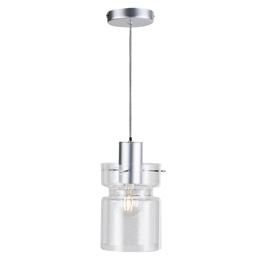 Camden Single Pendant Light- Silver/ Grey/ Copper Finishes