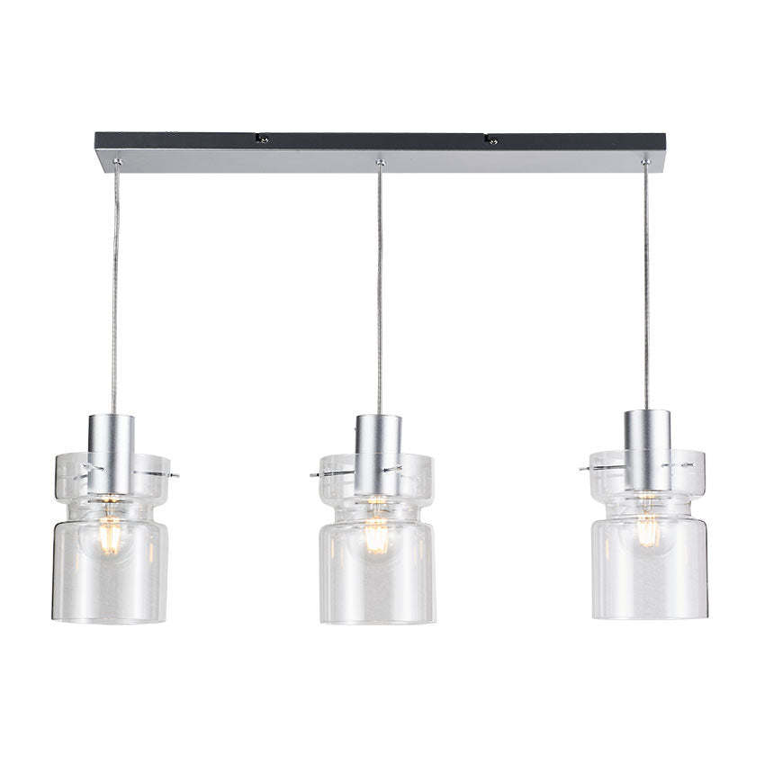 Camden Kitchen Linear Table Light- Copper/ Silver/ Amber