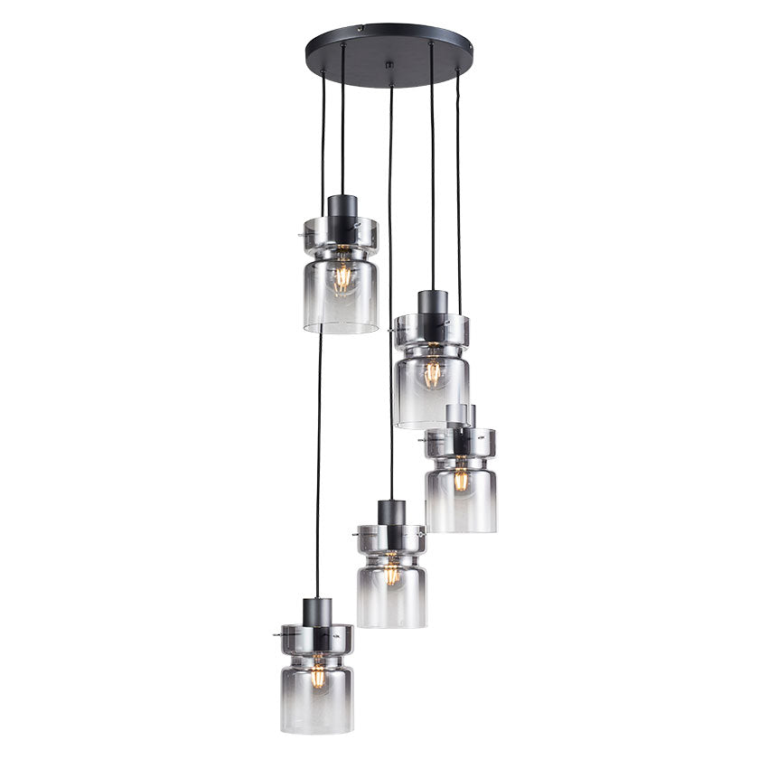 Camden 4 Lt Ceiling Light- Silver/ Grey/ Copper Finishes
