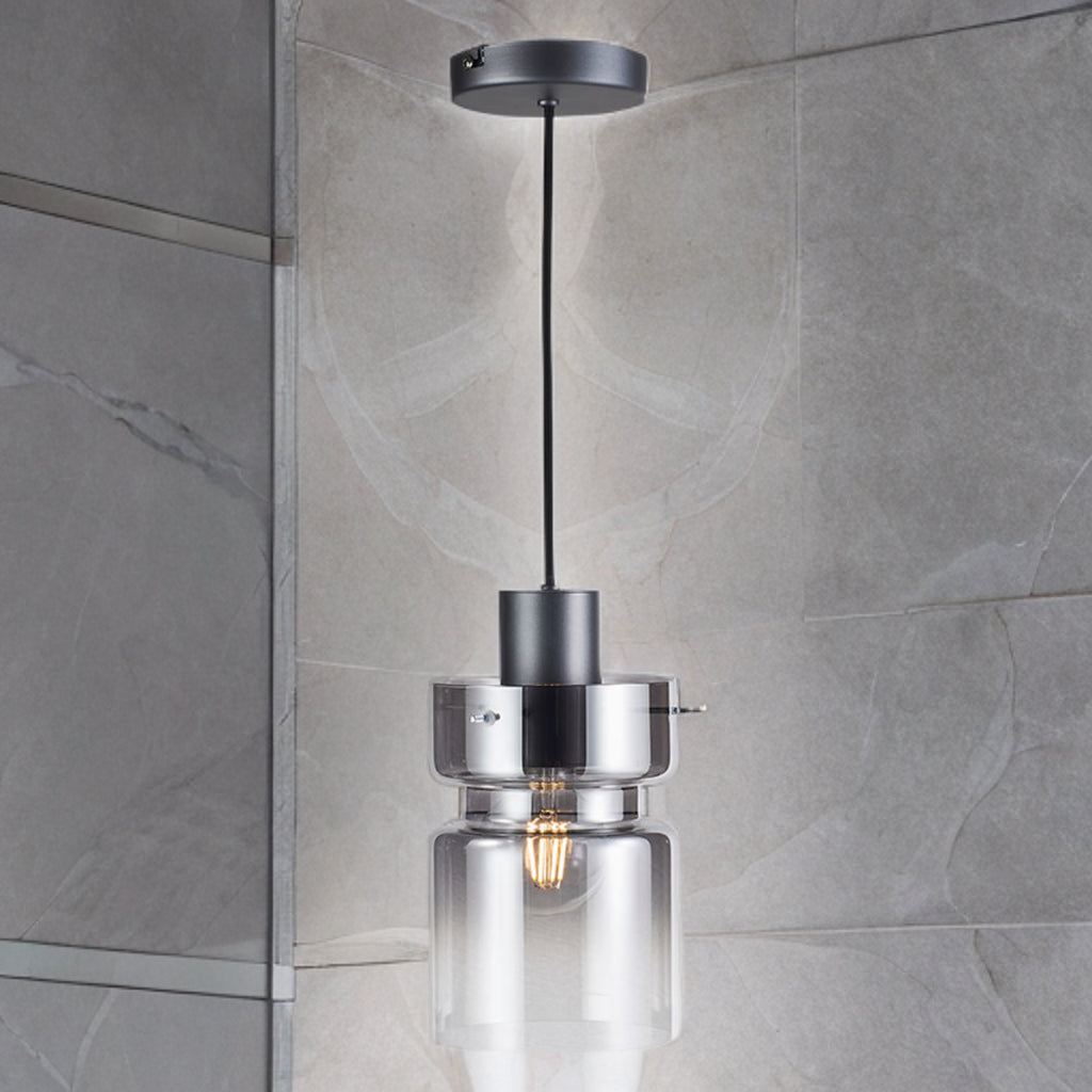 Camden Single Pendant Light- Silver/ Grey/ Copper Finishes