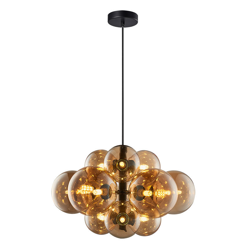 Taishan 12Lt Centre Ceiling Light G9 Black/Matt Brass