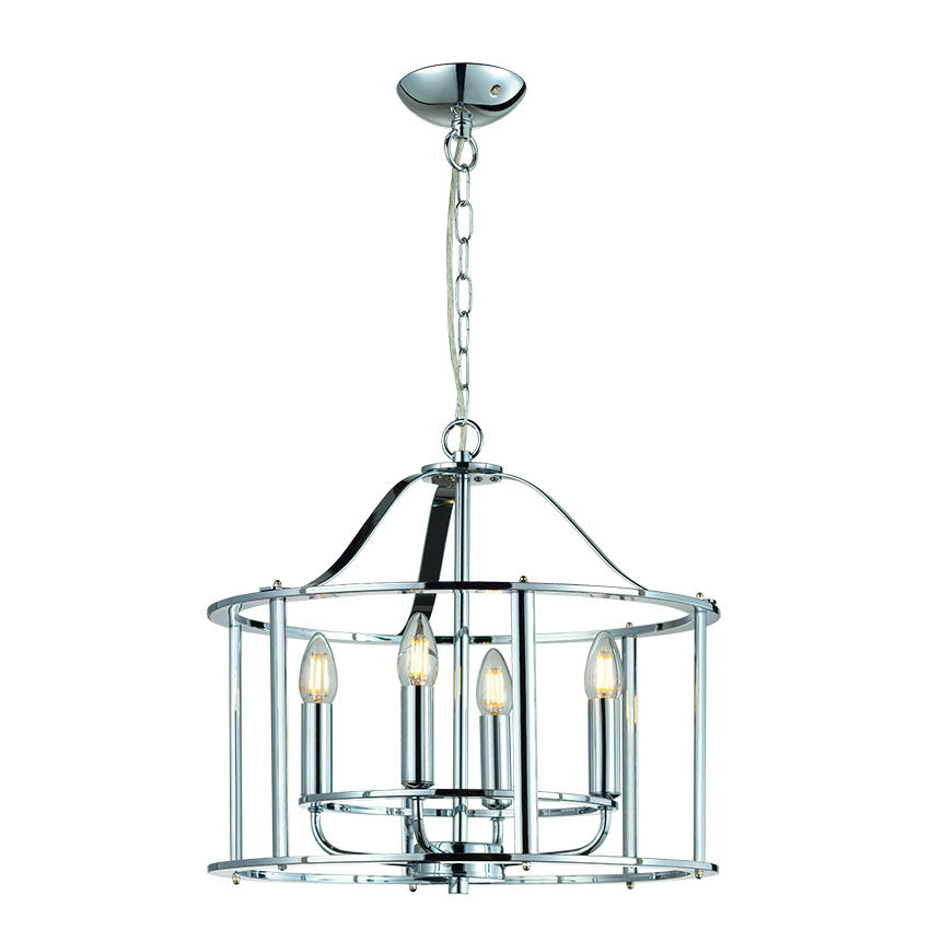 Adare 4/6/8Lt Ceiling Light- Matt Brass/ Satin Nickel/ Chrome Finishes
