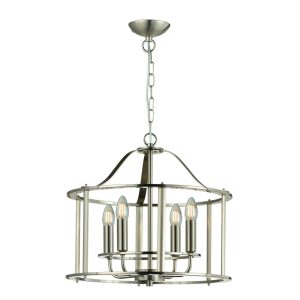 Adare 4/6/8Lt Ceiling Light- Matt Brass/ Satin Nickel/ Chrome Finishes