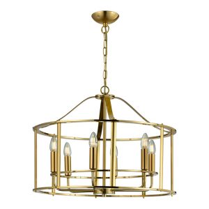 Adare 4/6/8Lt Ceiling Light- Matt Brass/ Satin Nickel/ Chrome Finishes