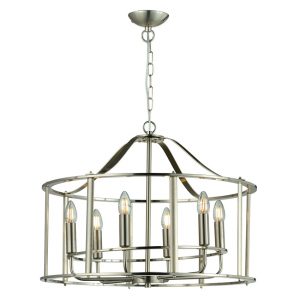 Adare 4/6/8Lt Ceiling Light- Matt Brass/ Satin Nickel/ Chrome Finishes